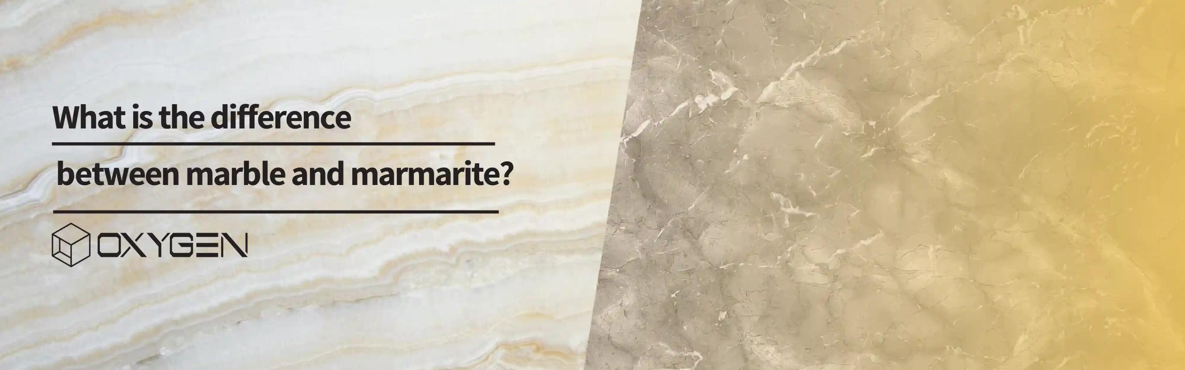 What is the difference between marble and marmarite?